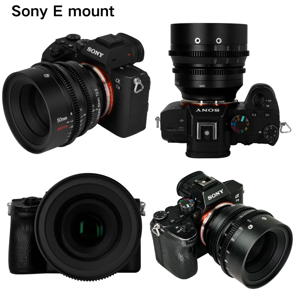 7Artisans 50mm T2.0 Spectrum Prime Cine Lens (E Mount)