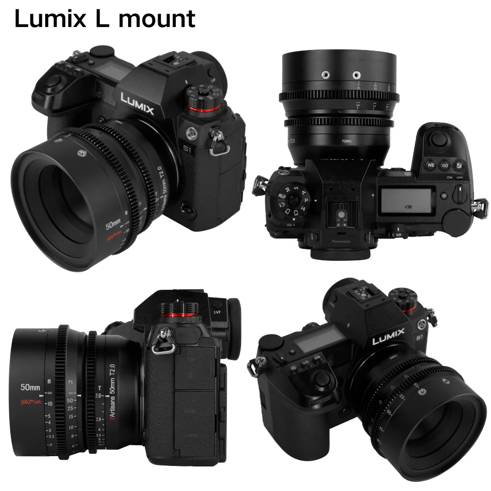 7Artisans 50mm T2.0 Spectrum Prime Cine Lens (E Mount)
